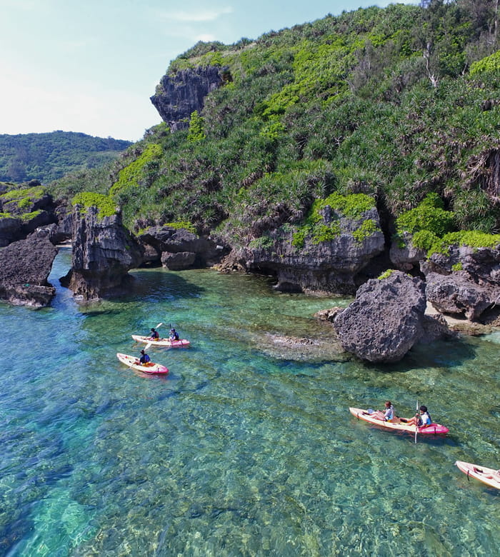 シーカヤック沖縄の海を楽しむツアー