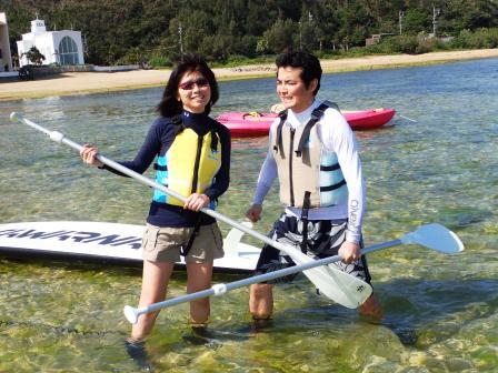 コバヤシさんご夫婦のSUP♪