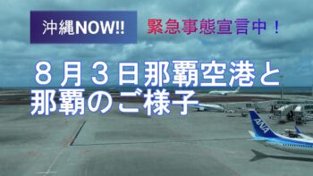 ８月沖縄どうなの？見ればコロナ禍の雰囲気分かります。沖縄の夏、今年は来るのか？