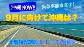 ９月に向けて、本島北部の名護の観光施設やビーチなど現状は？