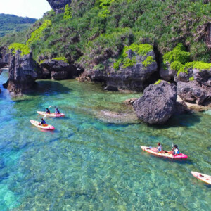 You will discover there are a few caves and rocks along your journey.