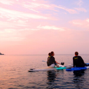 During a sunset Sup tour, you will feel the healing power of the ocean.