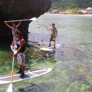The more confident you will become, the more enjoyable it will be. Depending on the sea condition we can discover the surroundings or enjoy surfing.